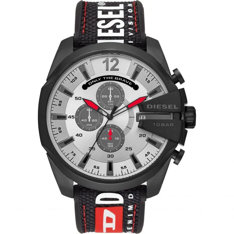 DIESEL Mega chief DZ4512 Vyriškas laikrodis su chronografu ir data
